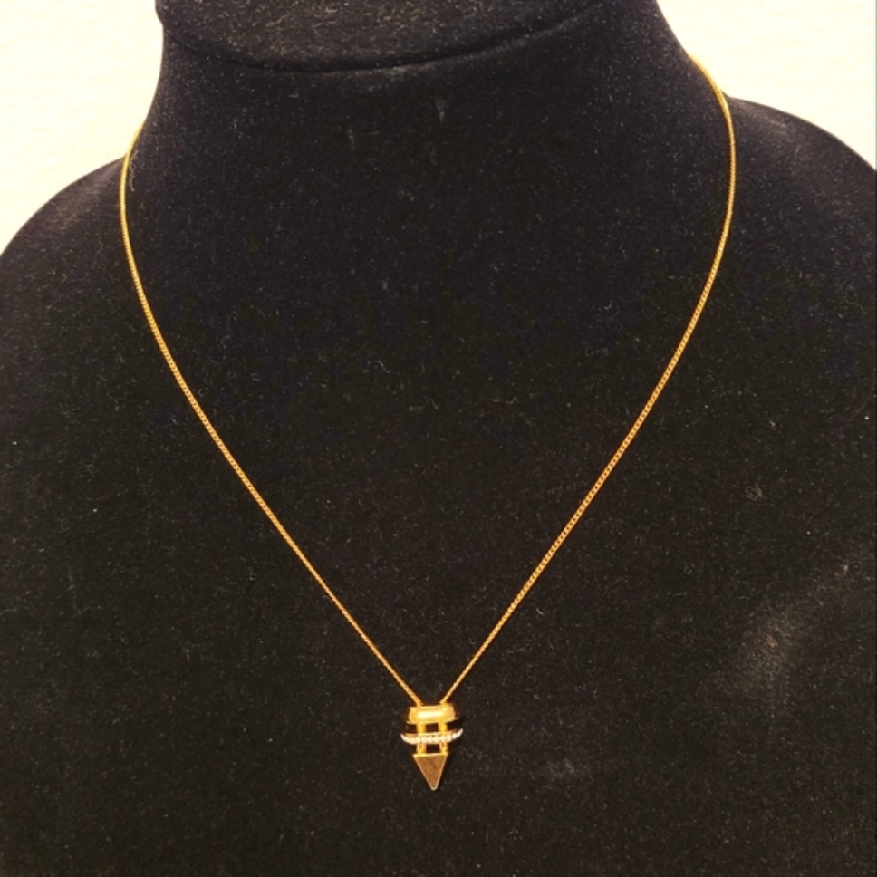 Veta Fede 24k Yellow Gold Plated Elegant Pendant Necklace New 79$